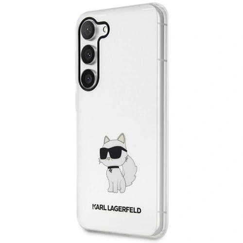 Etui Karl Lagerfeld KLHCS23MHNCHTCT Samsung Galaxy S23+ Plus transparent hardcase Ikonik Choupette