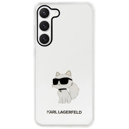 Etui Karl Lagerfeld KLHCS23MHNCHTCT Samsung Galaxy S23+ Plus transparent hardcase Ikonik Choupette