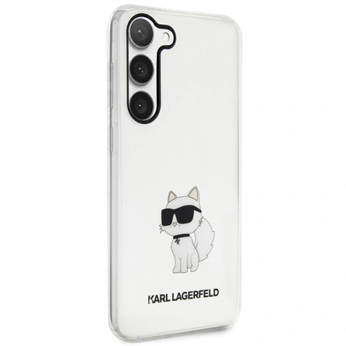 Etui Karl Lagerfeld KLHCS23MHNCHTCT Samsung Galaxy S23+ Plus transparent hardcase Ikonik Choupette