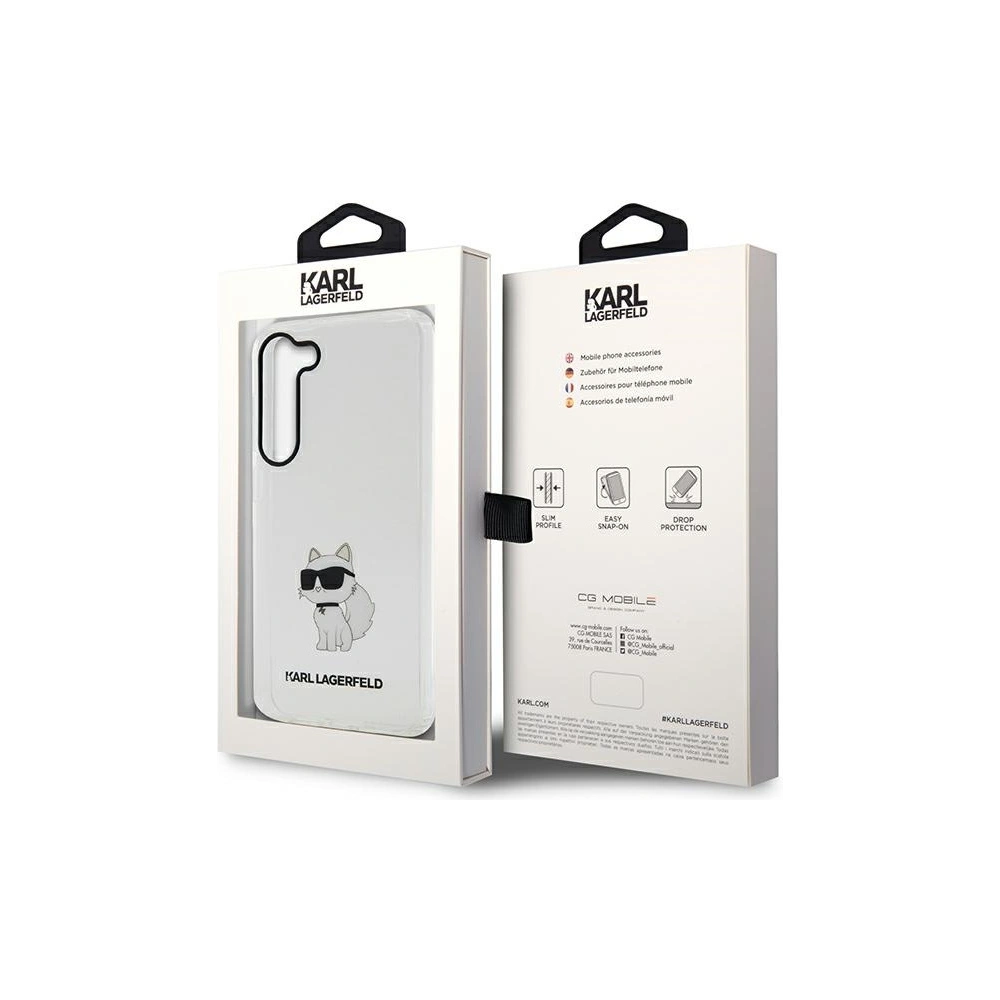 Wholesale Karl Lagerfeld KLHCS23MHNCHTCT Samsung Galaxy S23+ Plus transparent hardcase Ikonik Choupette - KLD1488 - {ean13} - Hurt