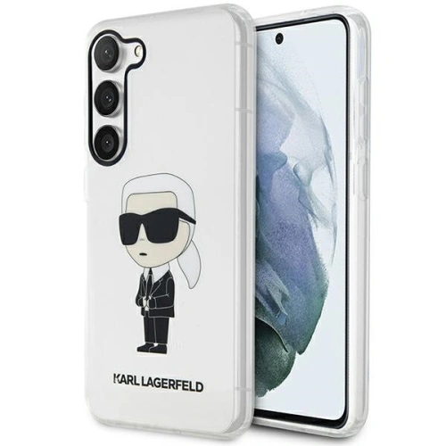 Etui Karl Lagerfeld KLHCS23MHNIKTCT Samsung Galaxy S23+ Plus transparent hardcase Ikonik Etui Karl Lagerfeld