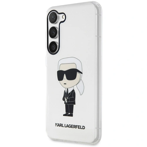 Etui Karl Lagerfeld KLHCS23MHNIKTCT Samsung Galaxy S23+ Plus transparent hardcase Ikonik Etui Karl Lagerfeld