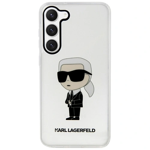 Etui Karl Lagerfeld KLHCS23MHNIKTCT Samsung Galaxy S23+ Plus transparent hardcase Ikonik Etui Karl Lagerfeld