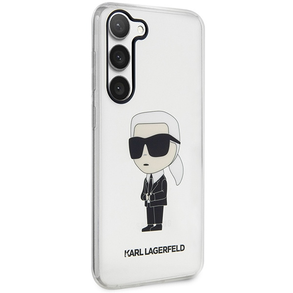 Kryt Karl Lagerfeld KLHCS23MHNIKTCT Samsung Galaxy S23+ Plus transparent hardcase Ikonik Karl Lagerfeld