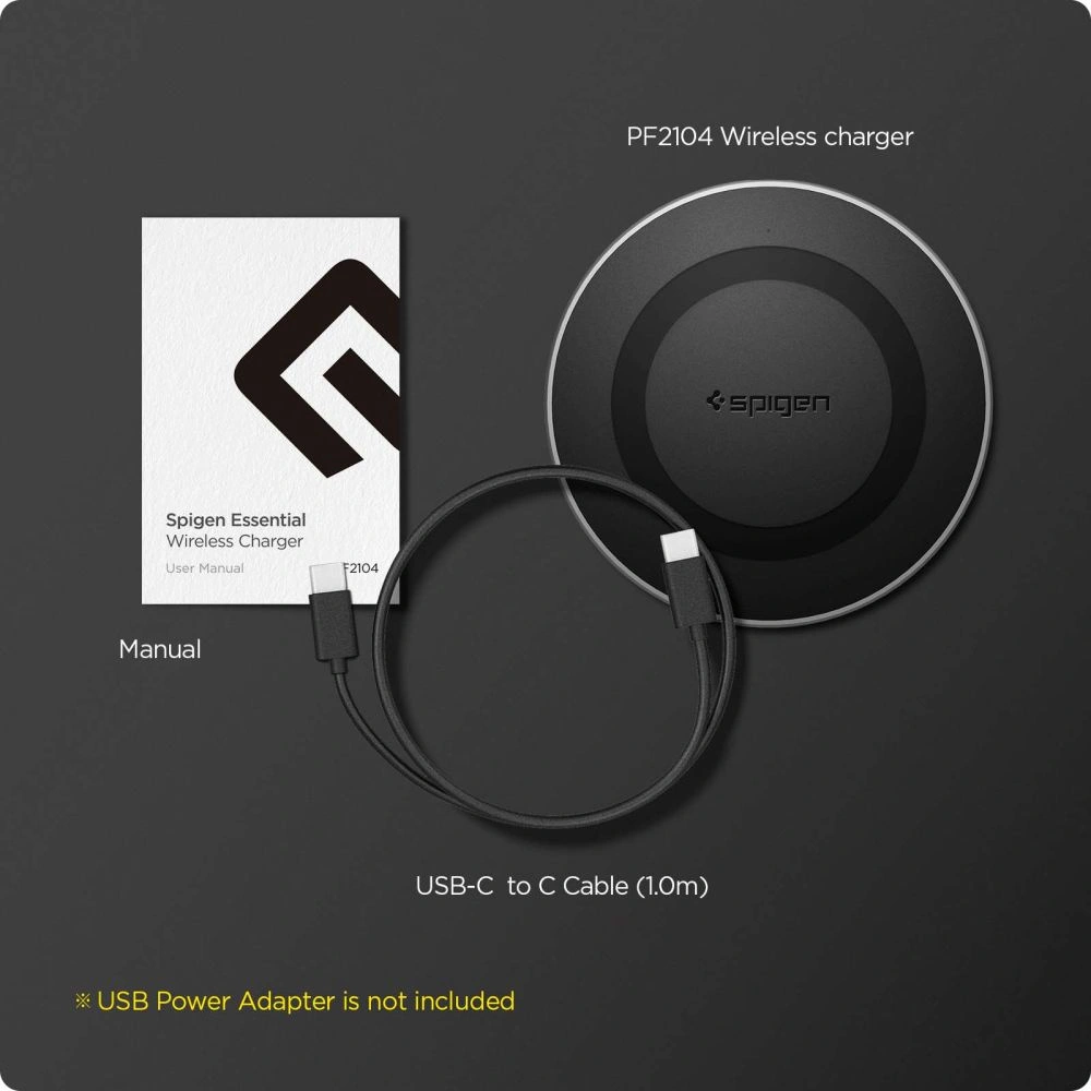 Hurtownia GSM - Vezeték nélküli töltő Spigen PF2104G ArcField Wireless Charger 15W Fekete - SPN2762 - {ean13} - Hurt