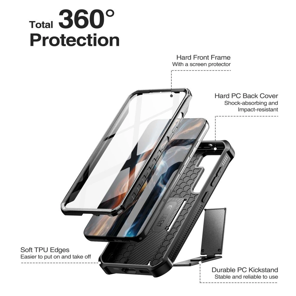 Hurtownia GSM - Case Tech-Protect Kevlar Pro Samsung Galaxy S23 Schwarz - THP1723 - {ean13} - Hurt