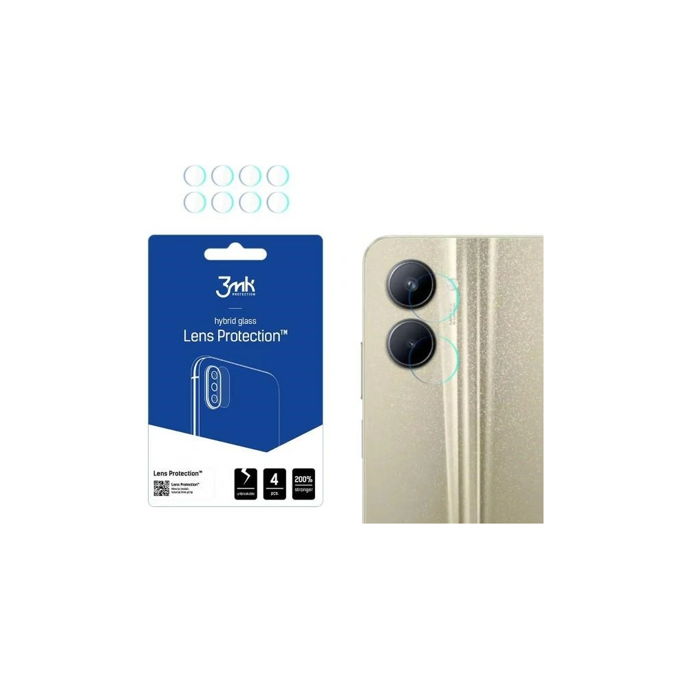 Hurtownia GSM - Hybrydní sklo na objektiv fotoaparátu 3MK Lens Protect Realme C33 [4 PACK] - 3MK4536 - {ean13} - Hurt