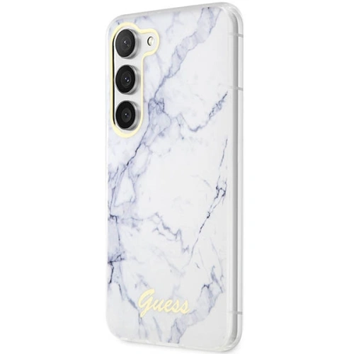 Etui Guess GUHCS23MPCUMAH Samsung Galaxy S23+ Plus biały/white hardcase Marble