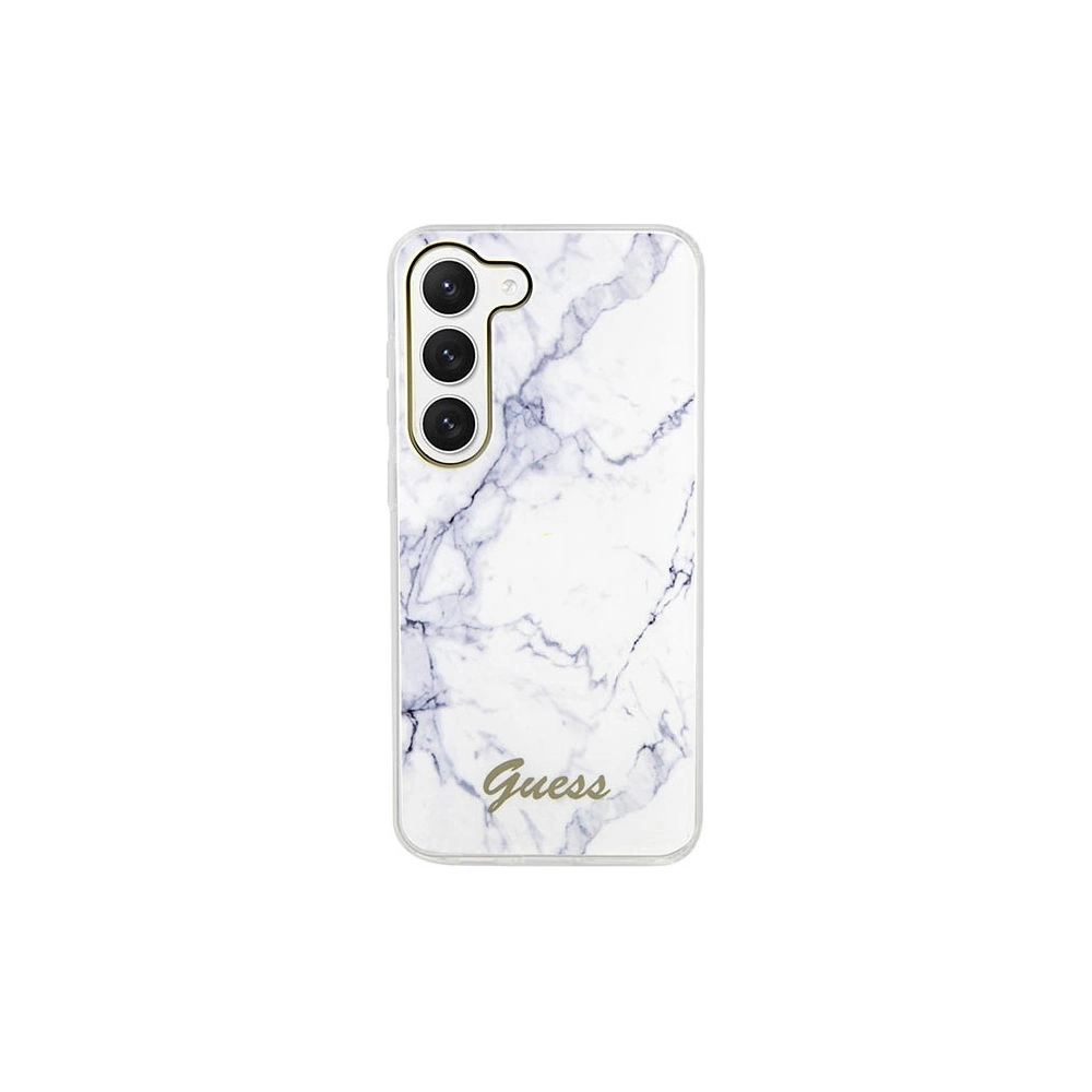 Hurtownia GSM - Case Guess GUHCS23MPCUMAH Samsung Galaxy S23+ Plus weiß/white Hardcase Marmor - GUE2415 - {ean13} - Hurt