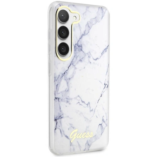 Etui Guess GUHCS23MPCUMAH Samsung Galaxy S23+ Plus biały/white hardcase Marble