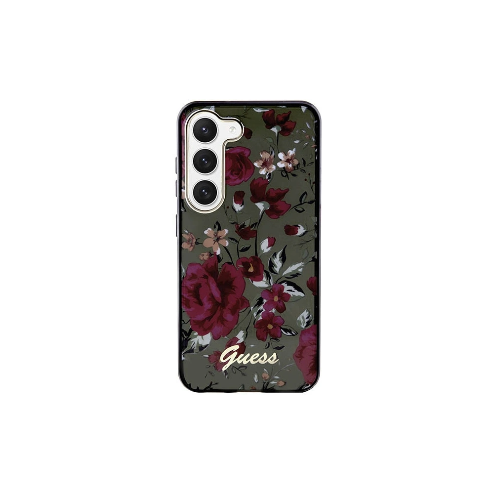 Hurtownia GSM - Etui Guess GUHCS23SHCFWSA Samsung Galaxy S23 verde/khaki hardcase Flower Collection - GUE2417 - {ean13} - Hurt