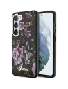 Etui Guess GUHCS23SHCFWSK Samsung Galaxy S23 negru/black hardcase Flower Collection