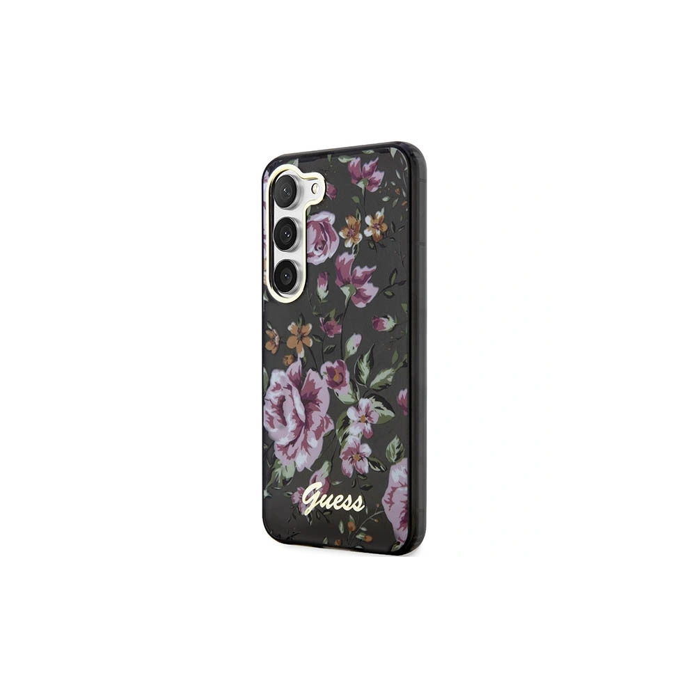 Hurtownia GSM - Etui Guess GUHCS23SHCFWSK Samsung Galaxy S23 fekete/black hardcase Flower Collection - GUE2418 - {ean13} - Hurt