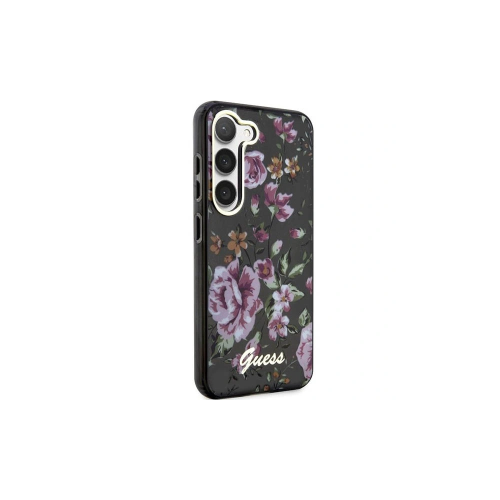 Hurtownia GSM - Etui Guess GUHCS23SHCFWSK Samsung Galaxy S23 fekete/black hardcase Flower Collection - GUE2418 - {ean13} - Hurt