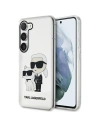 Etui Karl Lagerfeld KLHCS23MHNKCTGT Samsung Galaxy S23+ Plus carcasă transparentă din plastic Gliter Etui Karl&Choupette