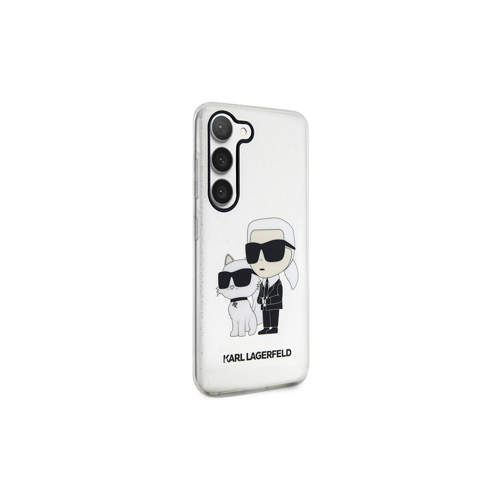 Hurtownia GSM - Etui Karl Lagerfeld KLHCS23MHNKCTGT Samsung Galaxy S23+ Plus transparentní tvrdý kryt Gliter Etui Karl&Choupette - KLD1491 - {ean13} - Hurt