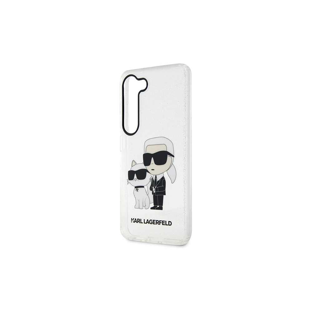 Hurtownia GSM - Etui Karl Lagerfeld KLHCS23MHNKCTGT Samsung Galaxy S23+ Plus carcasă transparentă din plastic Gliter Etui Karl&Choupette - KLD1491 - {ean13} - Hurt