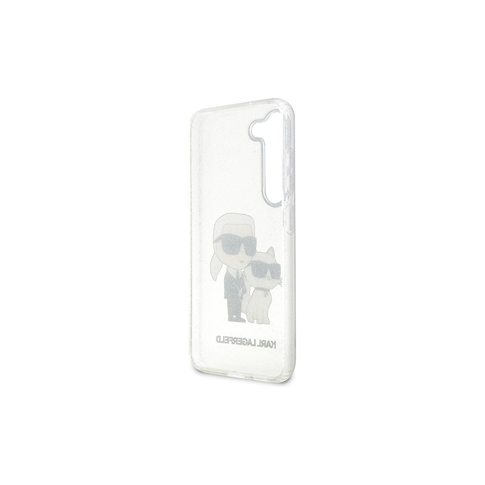Wholesale Karl Lagerfeld KLHCS23MHNKCTGT Samsung Galaxy S23+ Plus transparent hardcase Gliter Karl&Choupette - KLD1491 - {ean13} - Hurt