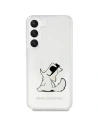 Etui Karl Lagerfeld KLHCS23SCFNRC Samsung Galaxy S23 carcasă dură transparentă Choupette Fun