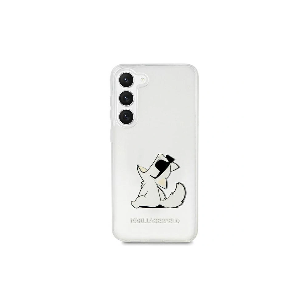 Hurtownia GSM - Etui Karl Lagerfeld KLHCS23SCFNRC Samsung Galaxy S23 carcasă dură transparentă Choupette Fun - KLD1492 - {ean13} - Hurt