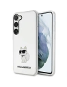 Etui Karl Lagerfeld KLHCS23SHNCHTCT Samsung Galaxy S23 carcasă dură transparentă Ikonik Choupette