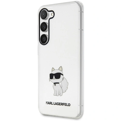 Etui Karl Lagerfeld KLHCS23SHNCHTCT Samsung Galaxy S23 transparent hardcase Ikonik Choupette