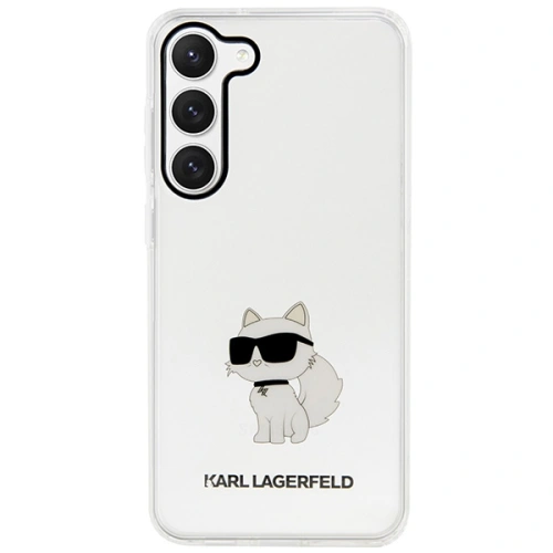 Etui Karl Lagerfeld KLHCS23SHNCHTCT Samsung Galaxy S23 transparent hardcase Ikonik Choupette