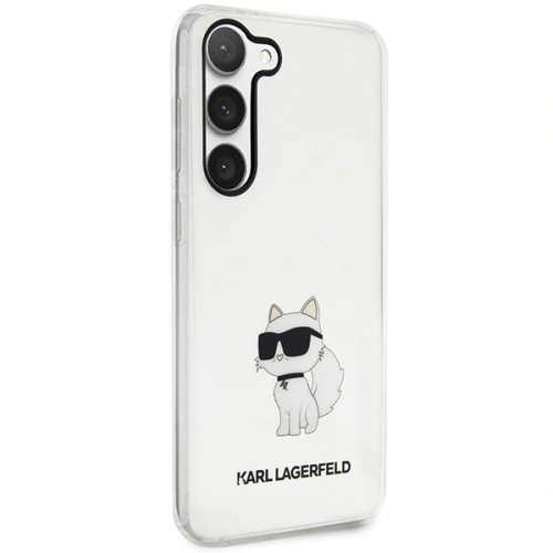 Etui Karl Lagerfeld KLHCS23SHNCHTCT Samsung Galaxy S23 transparent hardcase Ikonik Choupette