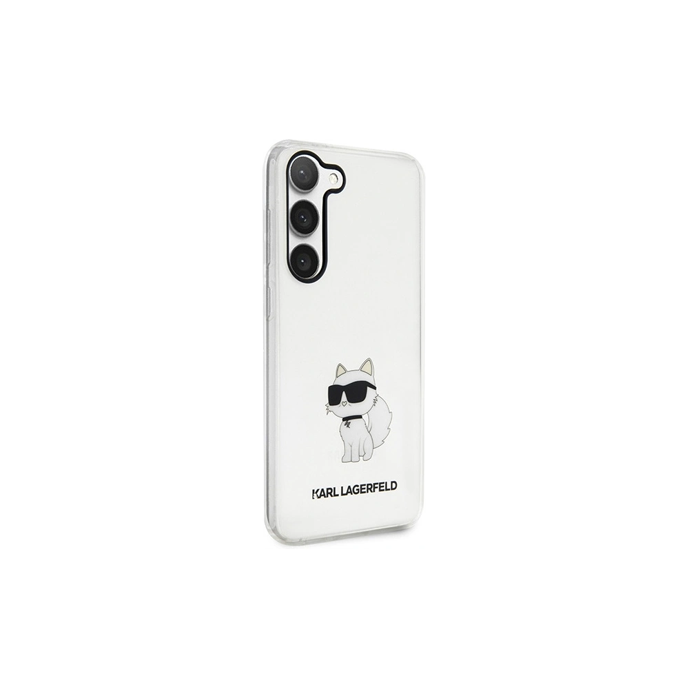 Hurtownia GSM - Etui Karl Lagerfeld KLHCS23SHNCHTCT Samsung Galaxy S23 průhledný tvrdý kryt Ikonik Choupette - KLD1494 - {ean13} - Hurt