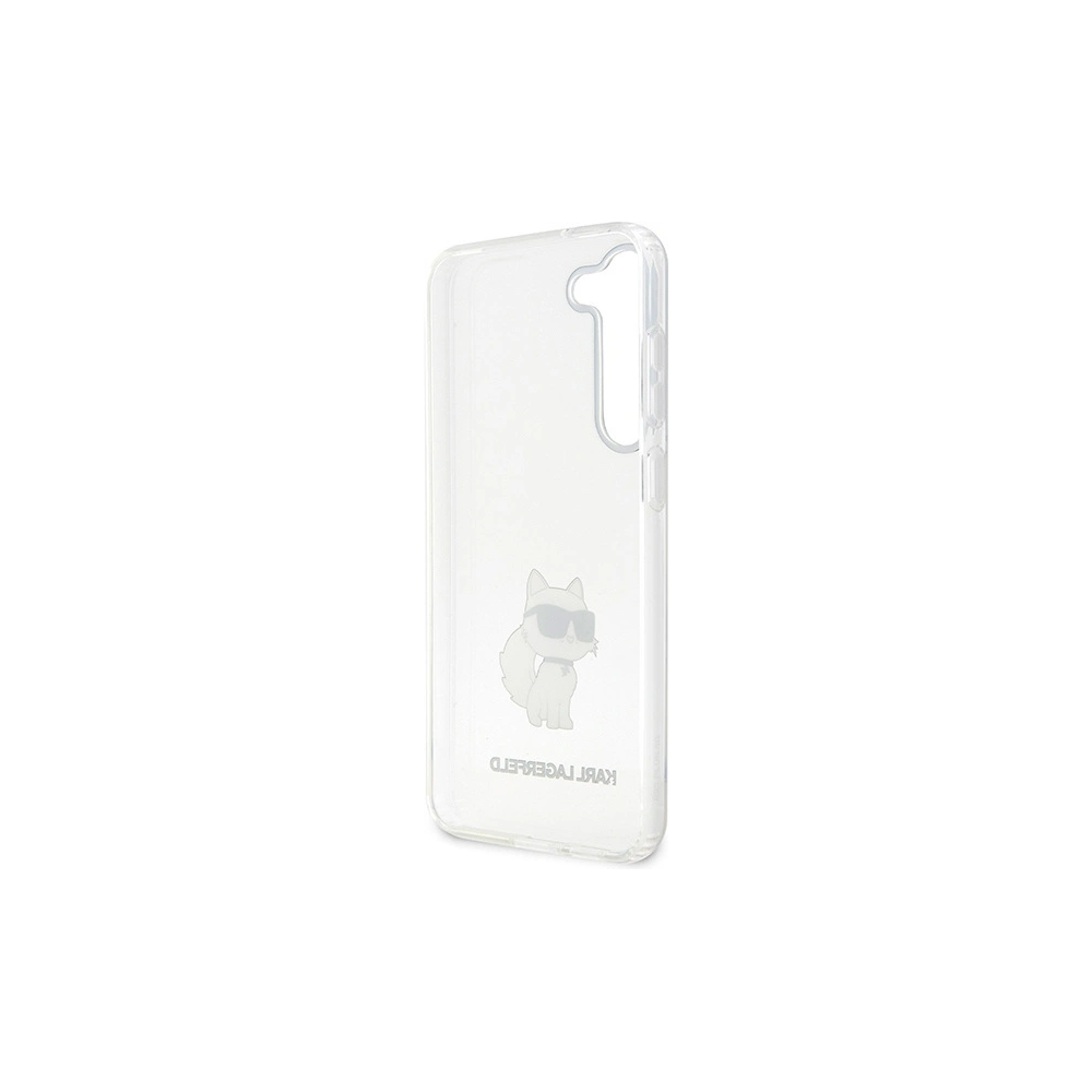 Etui Karl Lagerfeld KLHCS23SHNCHTCT Samsung Galaxy S23 carcasă dură transparentă Ikonik Choupette