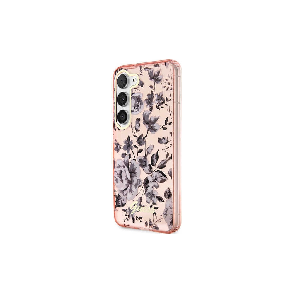 Hurtownia GSM - Etui Guess GUHCS23SHCFWSP Samsung Galaxy S23 rózsaszín/pink kemény tok Virággyűjtemény - GUE2419 - {ean13} - Hurt