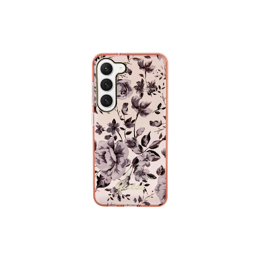 Hurtownia GSM - Etui Guess GUHCS23SHCFWSP Samsung Galaxy S23 rózsaszín/pink kemény tok Virággyűjtemény - GUE2419 - {ean13} - Hurt