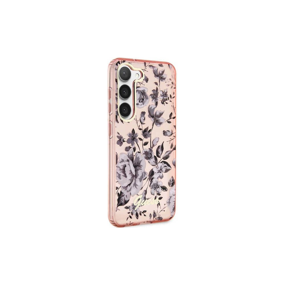 Hurtownia GSM - Etui Guess GUHCS23SHCFWSP Samsung Galaxy S23 rózsaszín/pink kemény tok Virággyűjtemény - GUE2419 - {ean13} - Hurt