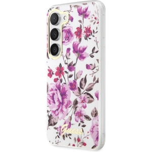 Hurtownia GSM - Etui Guess GUHCS23SHCFWST Samsung Galaxy S23 alb/white hardcase Colecția Flori - GUE2420 - {ean13} - Hurt