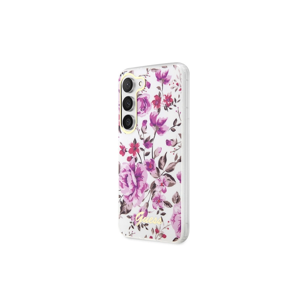 Hurtownia GSM - Etui Guess GUHCS23SHCFWST Samsung Galaxy S23 alb/white hardcase Colecția Flori - GUE2420 - {ean13} - Hurt
