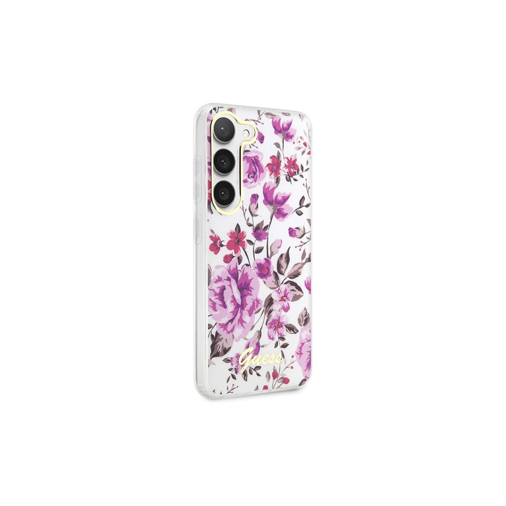 Hurtownia GSM - Etui Guess GUHCS23SHCFWST Samsung Galaxy S23 fehér/white hardcase Flower Collection - GUE2420 - {ean13} - Hurt