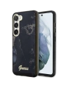 Etui Guess GUHCS23SHTMRSK Samsung Galaxy S23 negru/black hardcase Golden Marble Collection