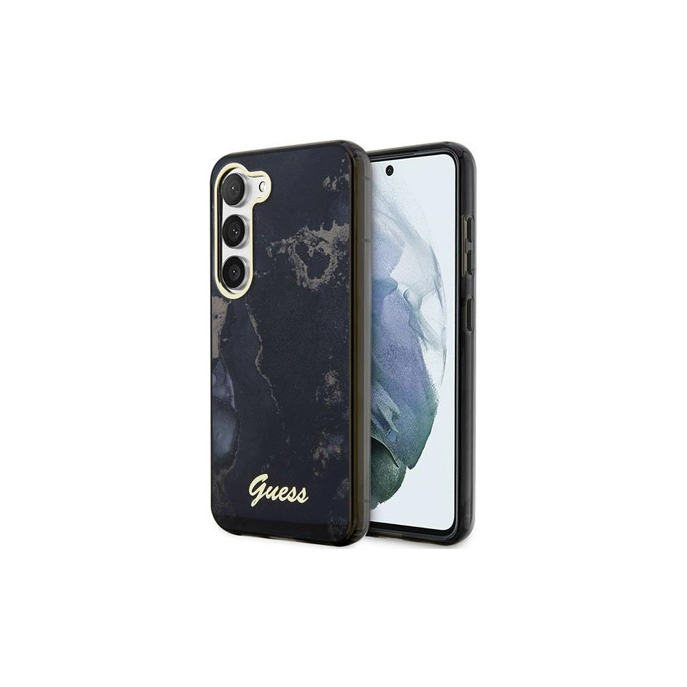 Hurtownia GSM - Etui Guess GUHCS23SHTMRSK Samsung Galaxy S23 negru/black hardcase Golden Marble Collection - GUE2421 - {ean13} - Hurt