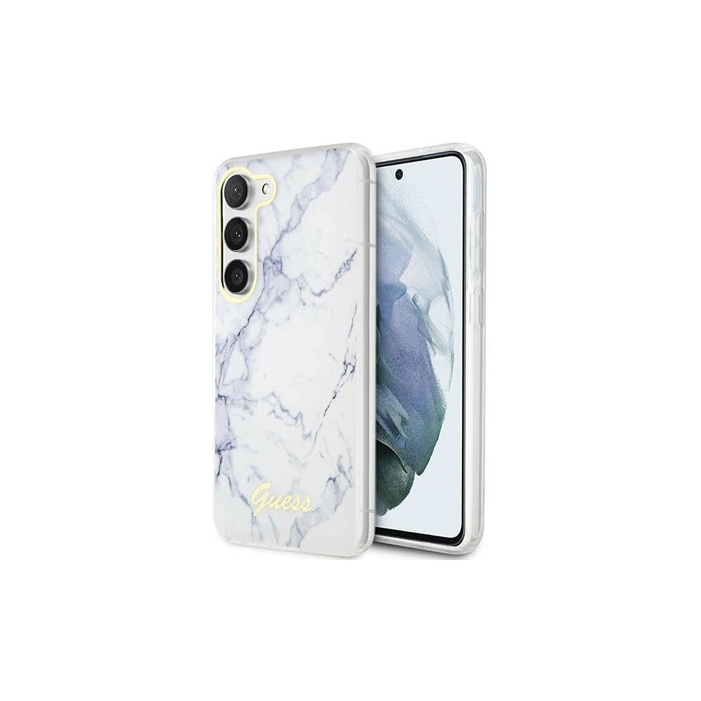 Hurtownia GSM - Etui Guess GUHCS23SPCUMAH Samsung Galaxy S23 alb/biały hardcase Marble - GUE2422 - {ean13} - Hurt