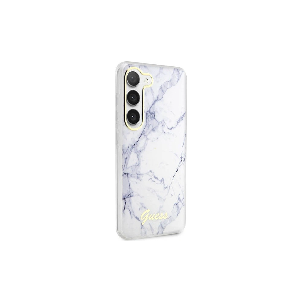 Hurtownia GSM - Etui Guess GUHCS23SPCUMAH Samsung Galaxy S23 alb/biały hardcase Marble - GUE2422 - {ean13} - Hurt