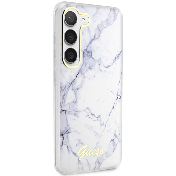 Kryt Guess GUHCS23SPCUMAH Samsung Galaxy S23 white hardcase Marble