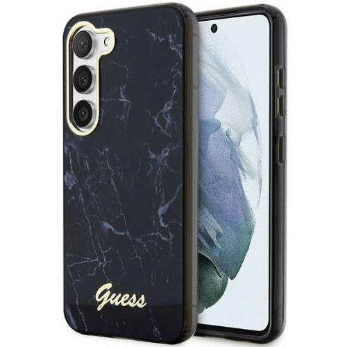 Guess Distributor - 3666339117375 - GUE2423 - Guess GUHCS23SPCUMAK Samsung Galaxy S23 black hardcase Marble - B2B homescreen