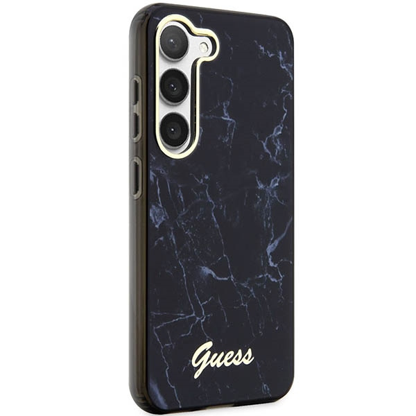 Kryt Guess GUHCS23SPCUMAK Samsung Galaxy S23 black hardcase Marble