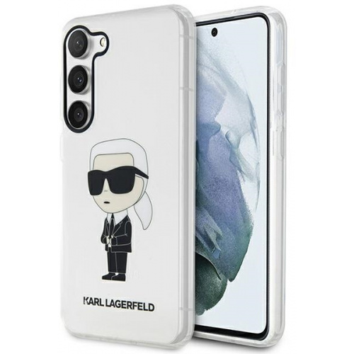 Karl Lagerfeld Distributor - 3666339117795 - KLD1496 - Karl Lagerfeld KLHCS23SHNIKTCT Samsung Galaxy S23 transparent hardcase Ikonik Karl Lagerfeld - B2B homescreen