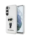 Etui Karl Lagerfeld KLHCS23SHNIKTCT Samsung Galaxy S23 carcasă transparentă hardcase Ikonik Etui Karl Lagerfeld