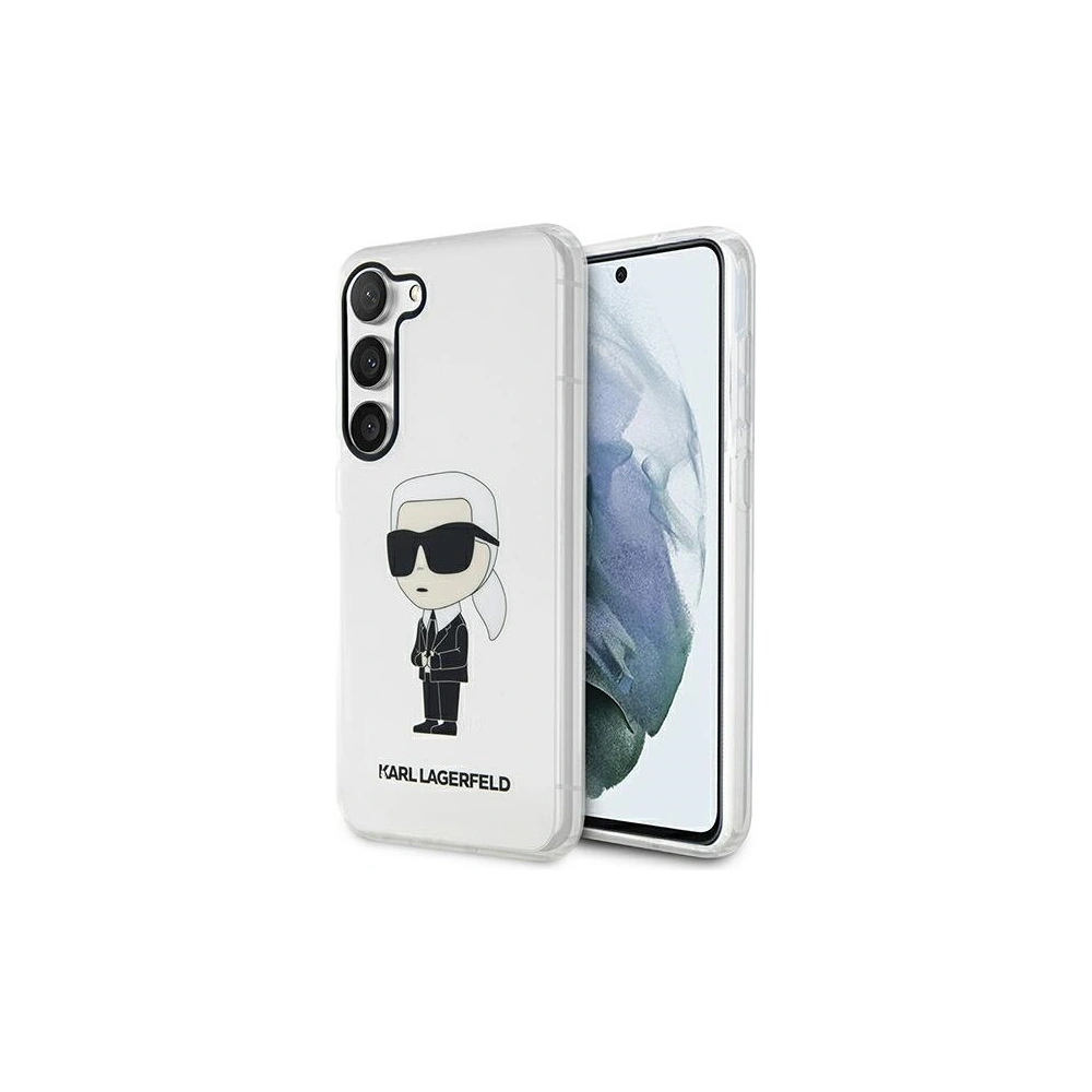 Hurtownia GSM - Etui Karl Lagerfeld KLHCS23SHNIKTCT Samsung Galaxy S23 carcasă transparentă hardcase Ikonik Etui Karl Lagerfeld - KLD1496 - {ean13} - Hurt