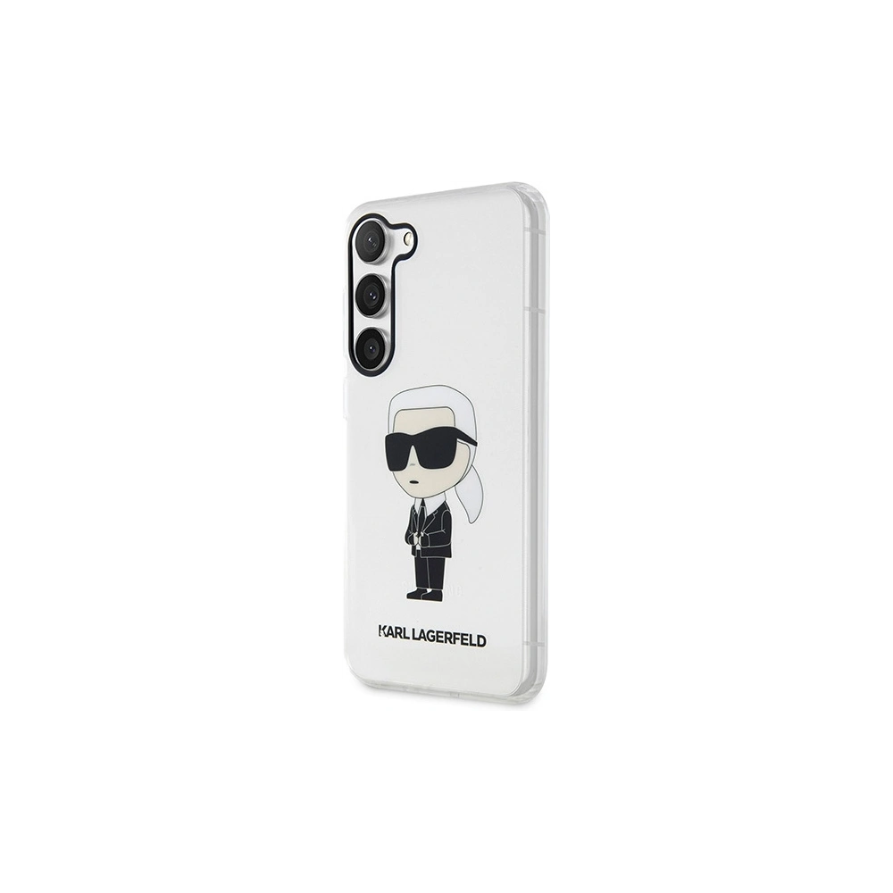 Hurtownia GSM - Etui Karl Lagerfeld KLHCS23SHNIKTCT Samsung Galaxy S23 carcasă transparentă hardcase Ikonik Etui Karl Lagerfeld - KLD1496 - {ean13} - Hurt