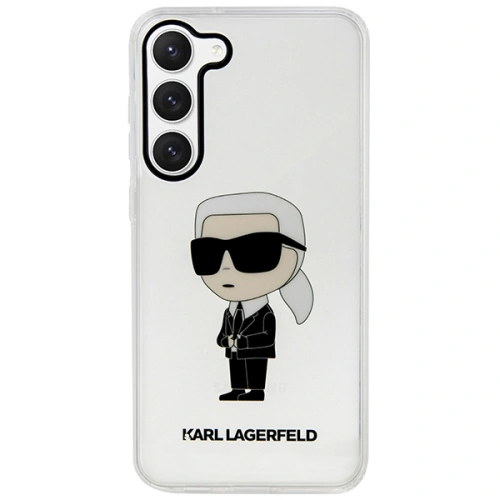 Etui Karl Lagerfeld KLHCS23SHNIKTCT Samsung Galaxy S23 transparent hardcase Ikonik Etui Karl Lagerfeld