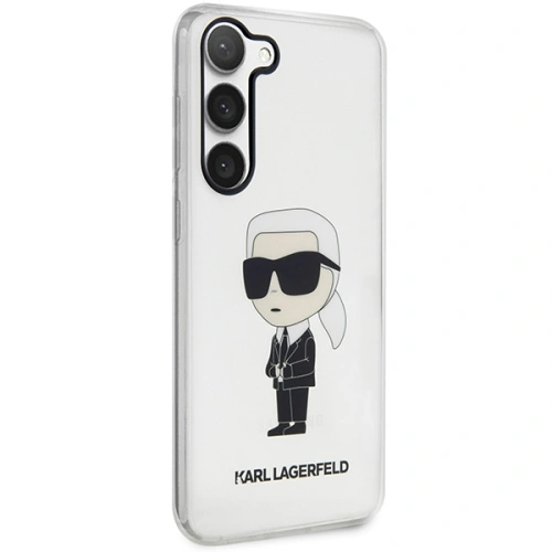 Etui Karl Lagerfeld KLHCS23SHNIKTCT Samsung Galaxy S23 transparent hardcase Ikonik Etui Karl Lagerfeld