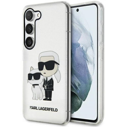 Karl Lagerfeld Distributor - 3666339114695 - KLD1497 - Karl Lagerfeld KLHCS23SHNKCTGT Samsung Galaxy S23 transparent hardcase Gliter Karl&Choupette - B2B homescreen